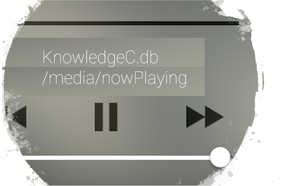 KnowledgeC: Now Playing entries
